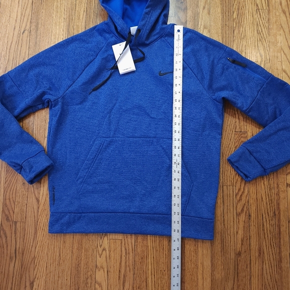 Nike Therma Fit Mens Hoodie Size M NEW Training Performance Pullover Blue - Picture 6 of 10